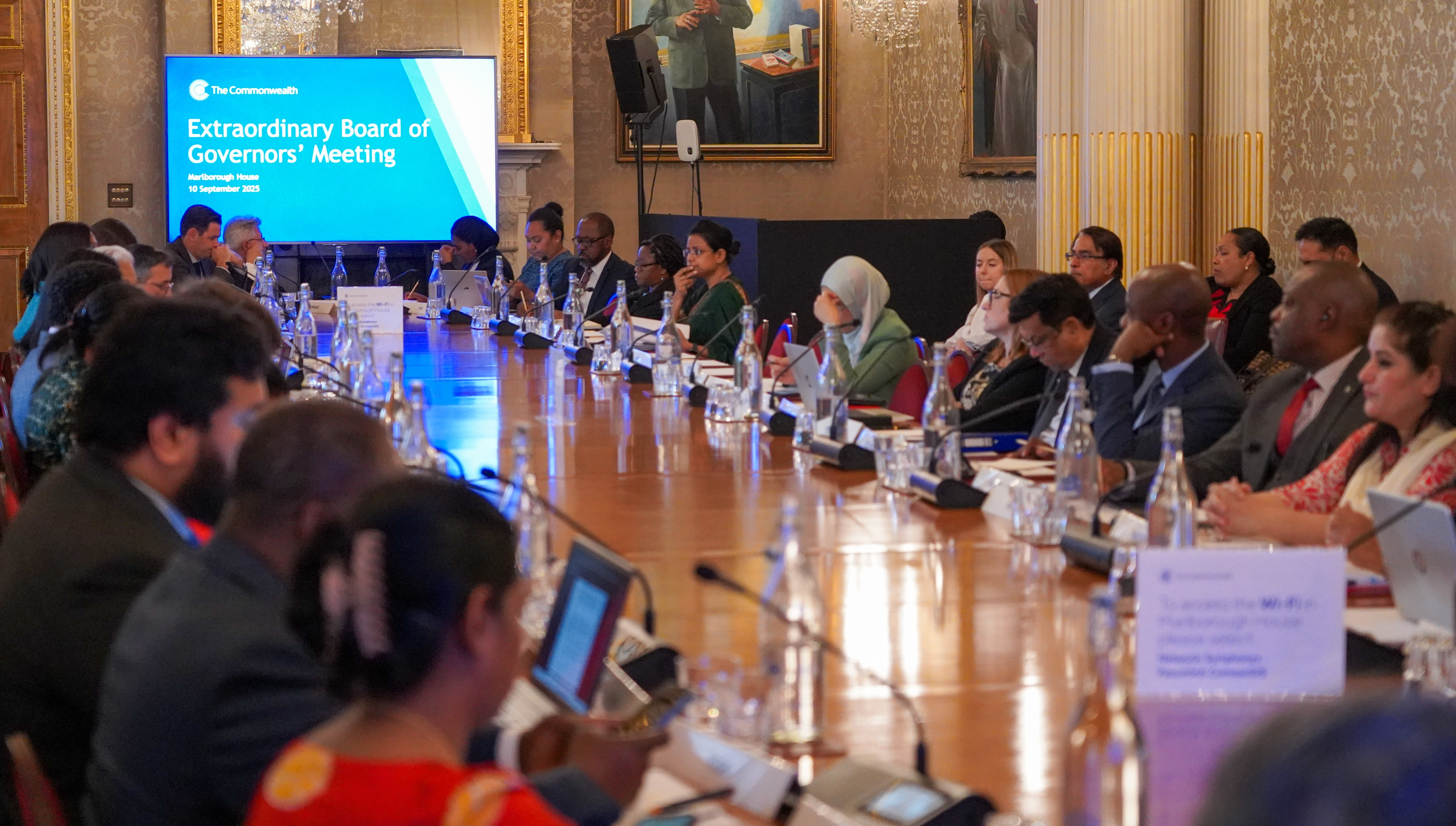 people sat in meeting room