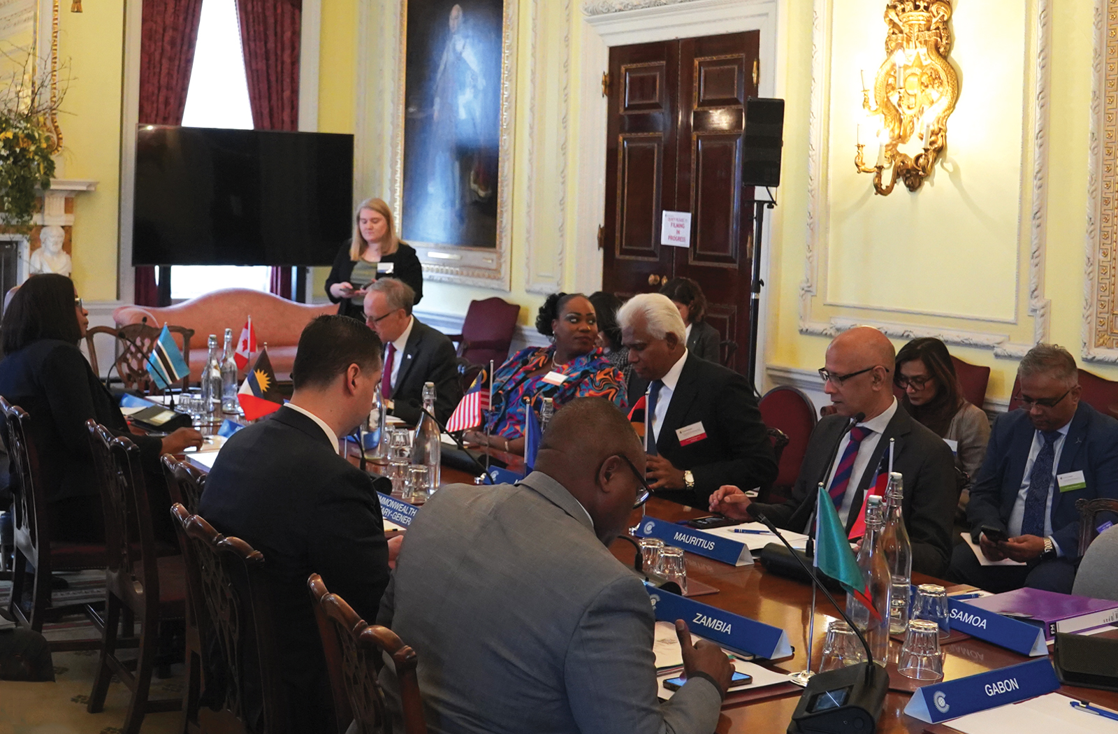 Commonwealth Ministerial Action Group (CMAG) round a table