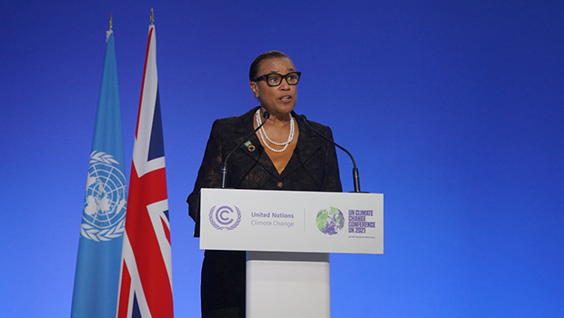 Secretary-General of the Commonwealth, the Rt Hon Patricia Scotland delivers Statement to the UNFCCC High-level Segment of COP26