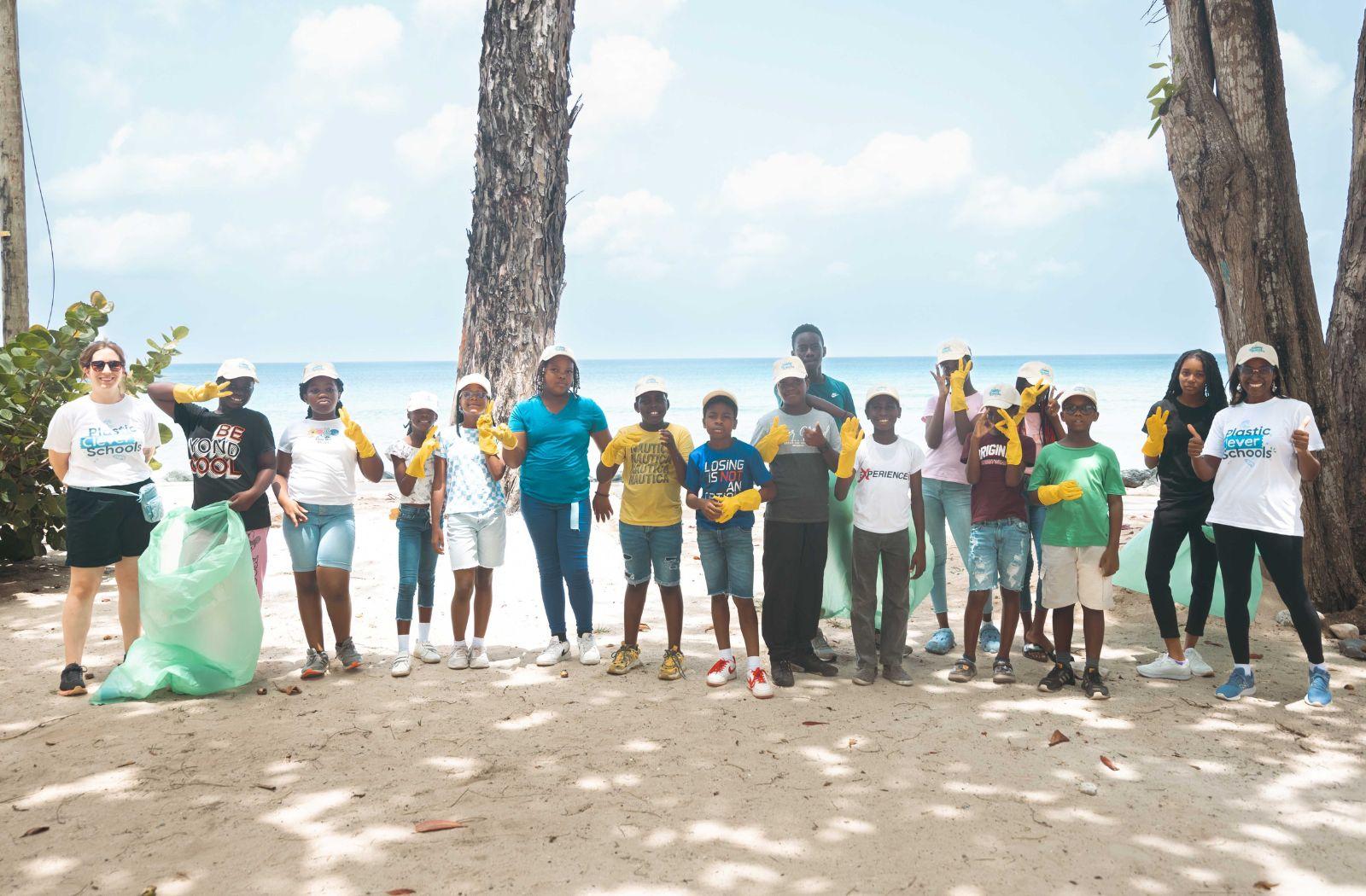 Barbados plastic Pollution clean up