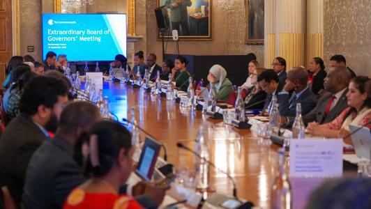 people sat in meeting room