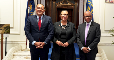 Dr Chris Tufton and Commonwealth Secretary-General Rt Hn Patricia Scotland QC