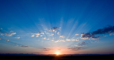 sunrise over landscape